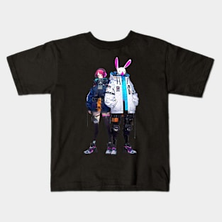 Alice x robot-Bunny Kids T-Shirt